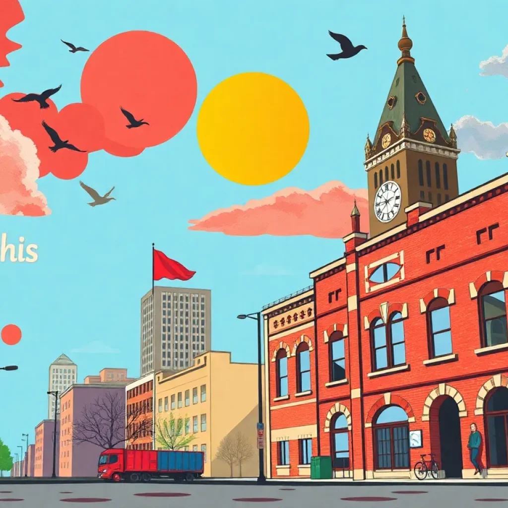 Artistic representation of Memphis culture and history