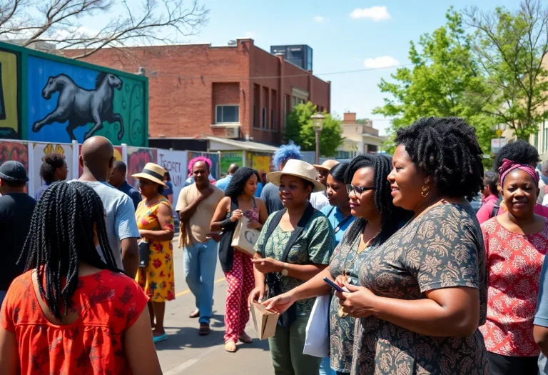 Cultural engagement in Memphis highlighting art and community heritage.