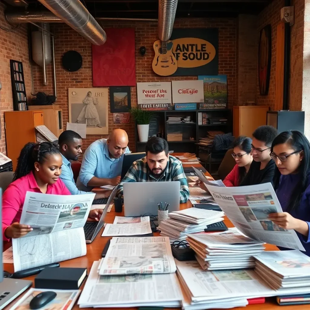 Staff of Memphis Flyer working on diverse news coverage