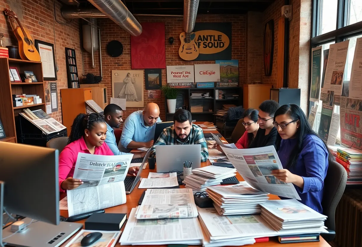 Staff of Memphis Flyer working on diverse news coverage