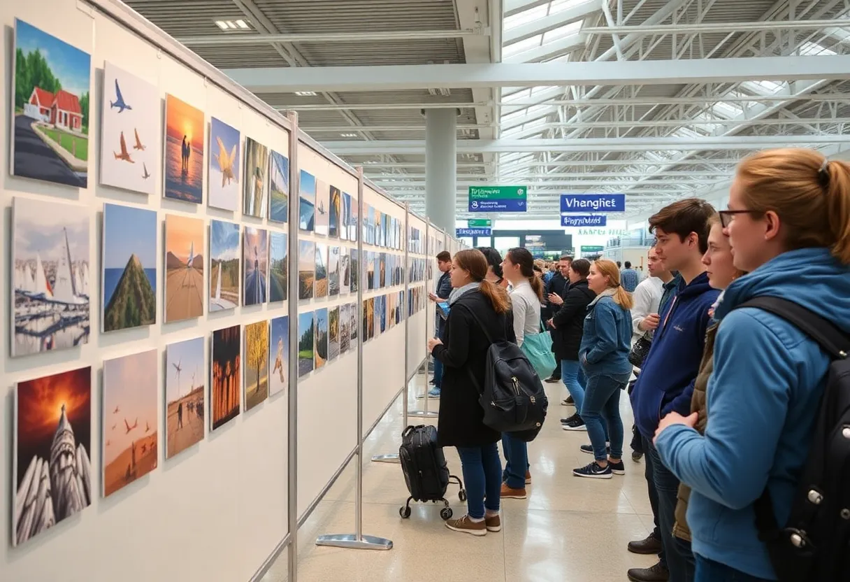 Artwork and photography by high school students displayed at Memphis International Airport