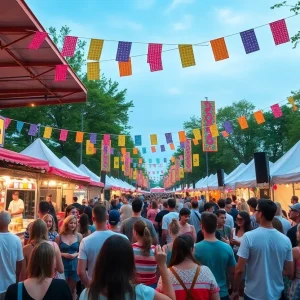 Crowd enjoying live music at a festival in Memphis
