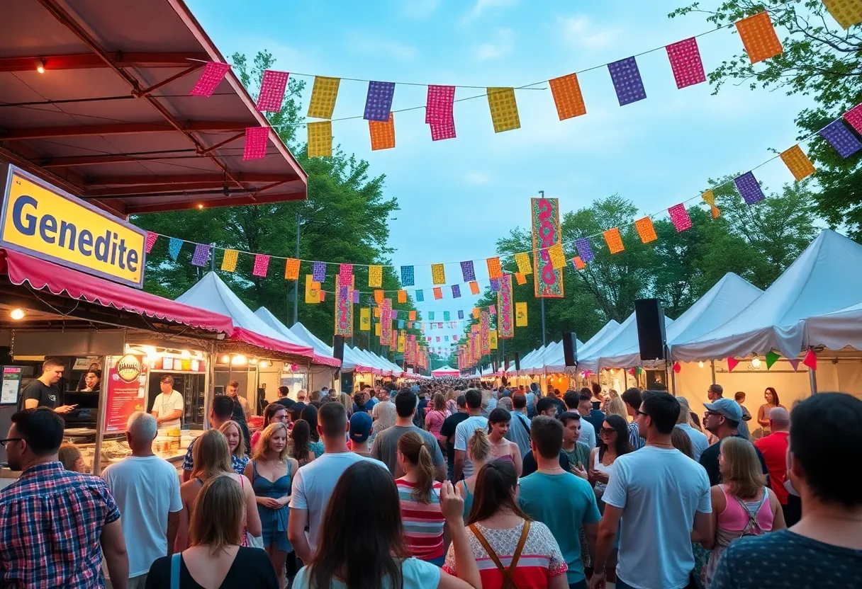 Crowd enjoying live music at a festival in Memphis