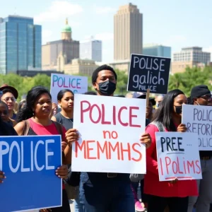 Community members advocating for police reforms in Memphis