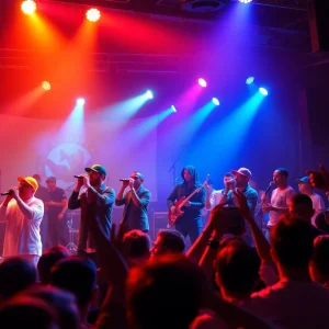 A dynamic performance showcasing the fusion of Memphis rap with other musical genres.