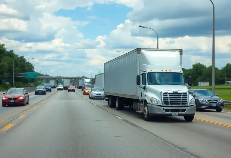Traffic on Highway 385 in Memphis disrupted by a jackknifed truck