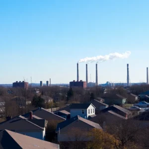 Community neighborhood in Memphis with industrial emissions