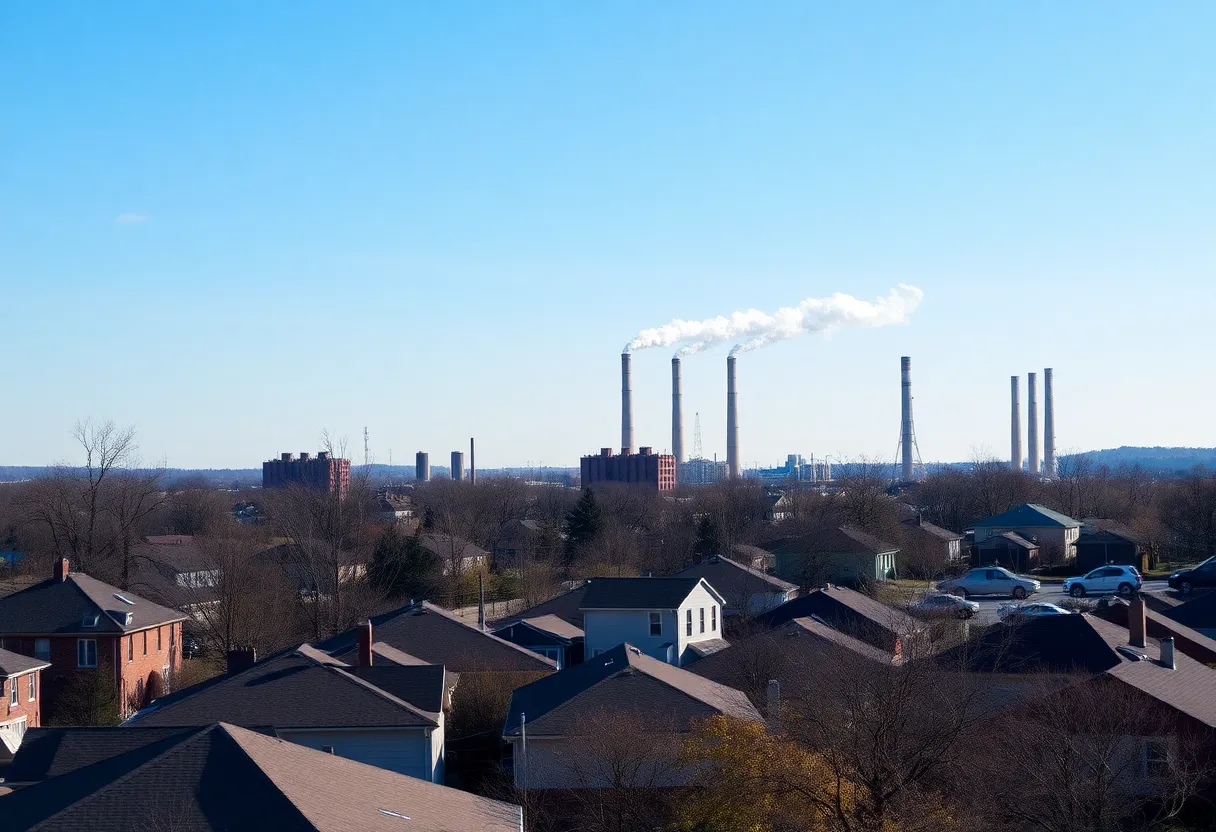 Community neighborhood in Memphis with industrial emissions