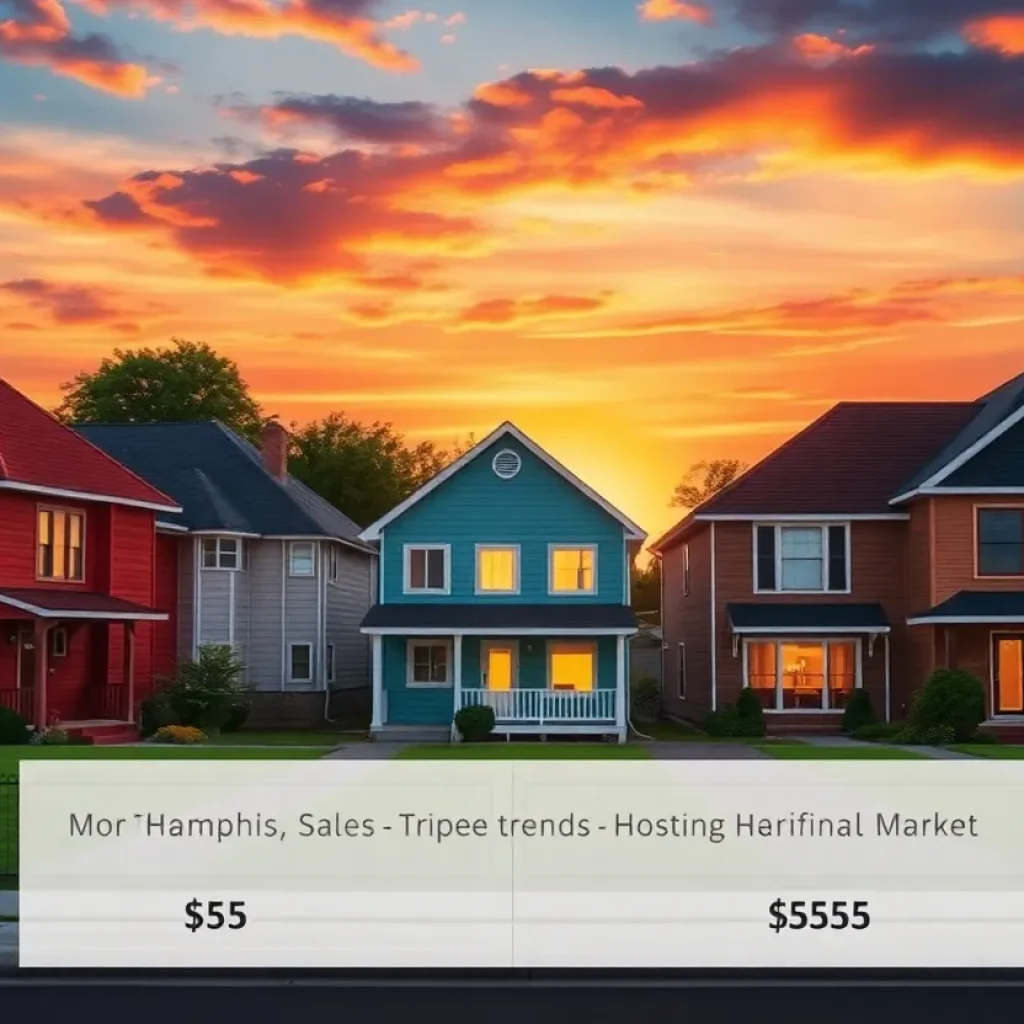 Colorful homes in Memphis reflecting the current housing market trends