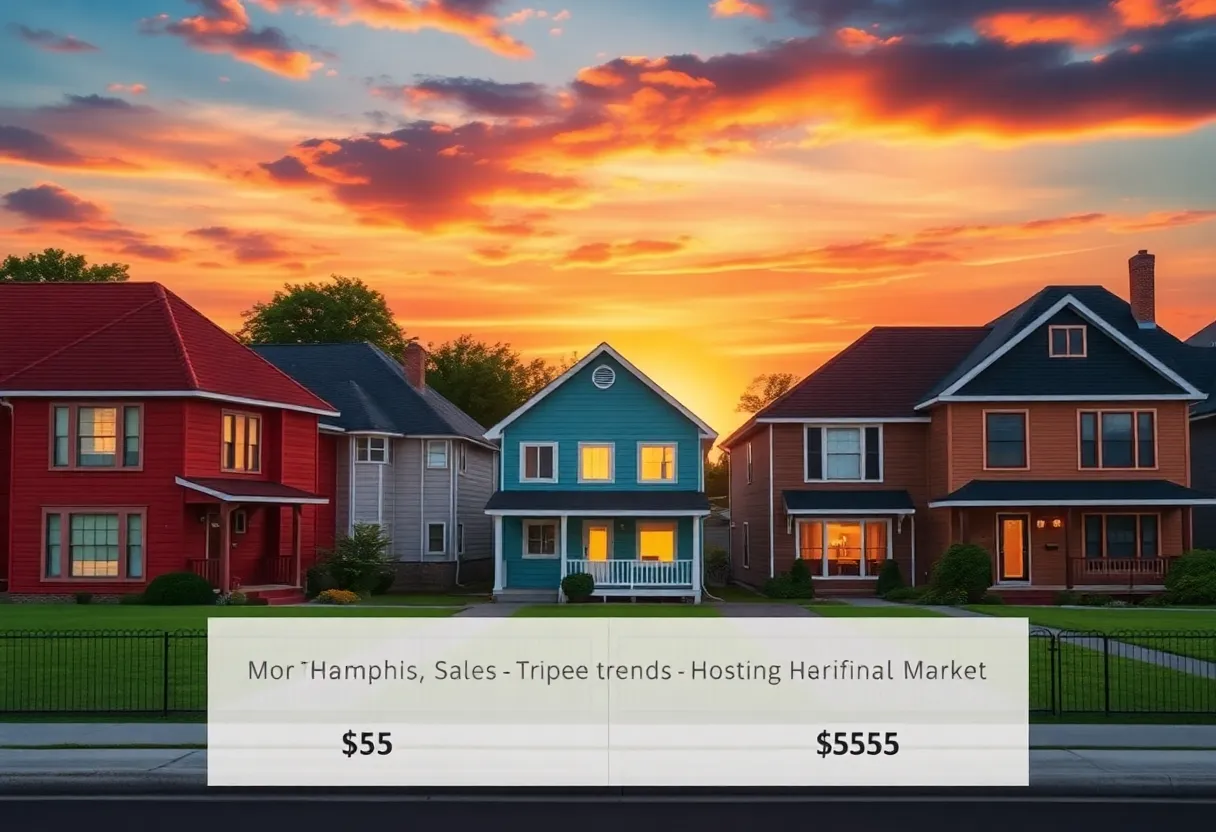 Colorful homes in Memphis reflecting the current housing market trends