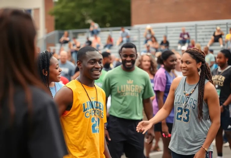 Local athletes engaging in a community sports event in Memphis.