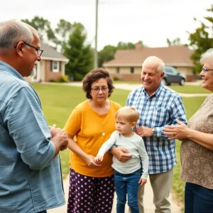 A community gathering in Olive Branch, Mississippi