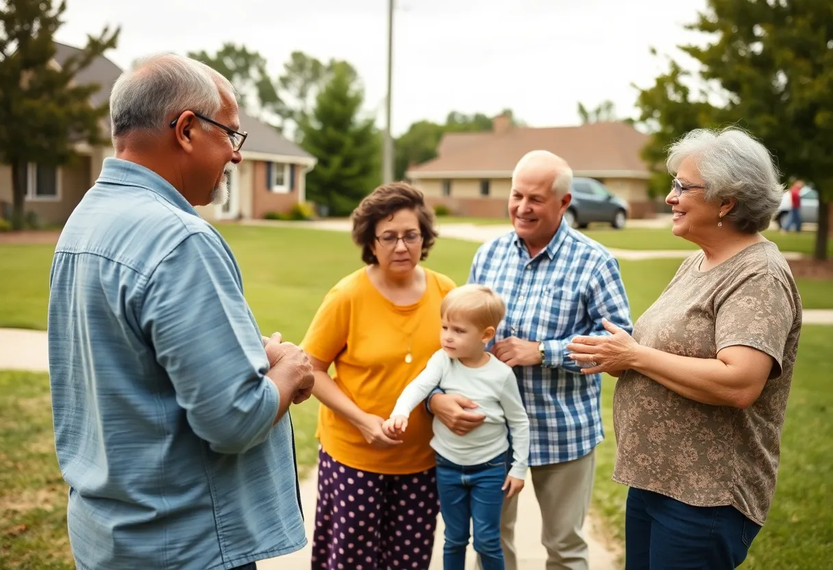 A community gathering in Olive Branch, Mississippi