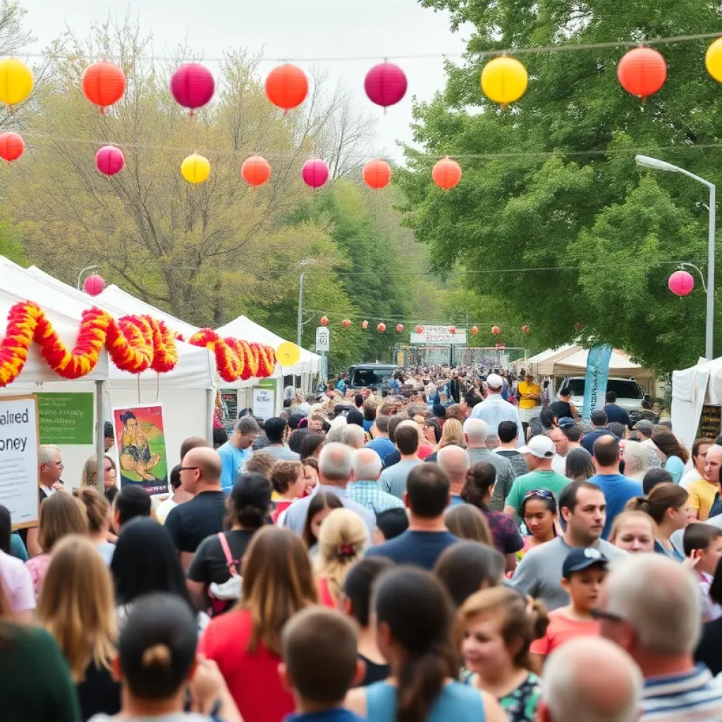 Community members attending a festival to learn about unclaimed money