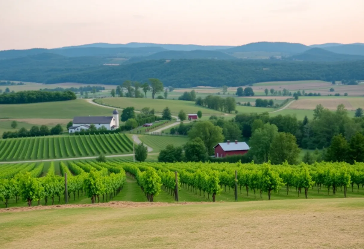 Tennessee Winery Landscape