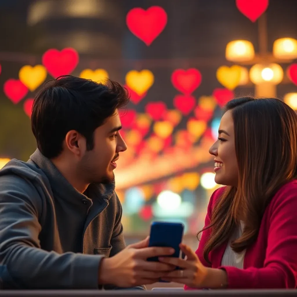 Film poster for Celine Song's Materialists showcasing modern dating themes.