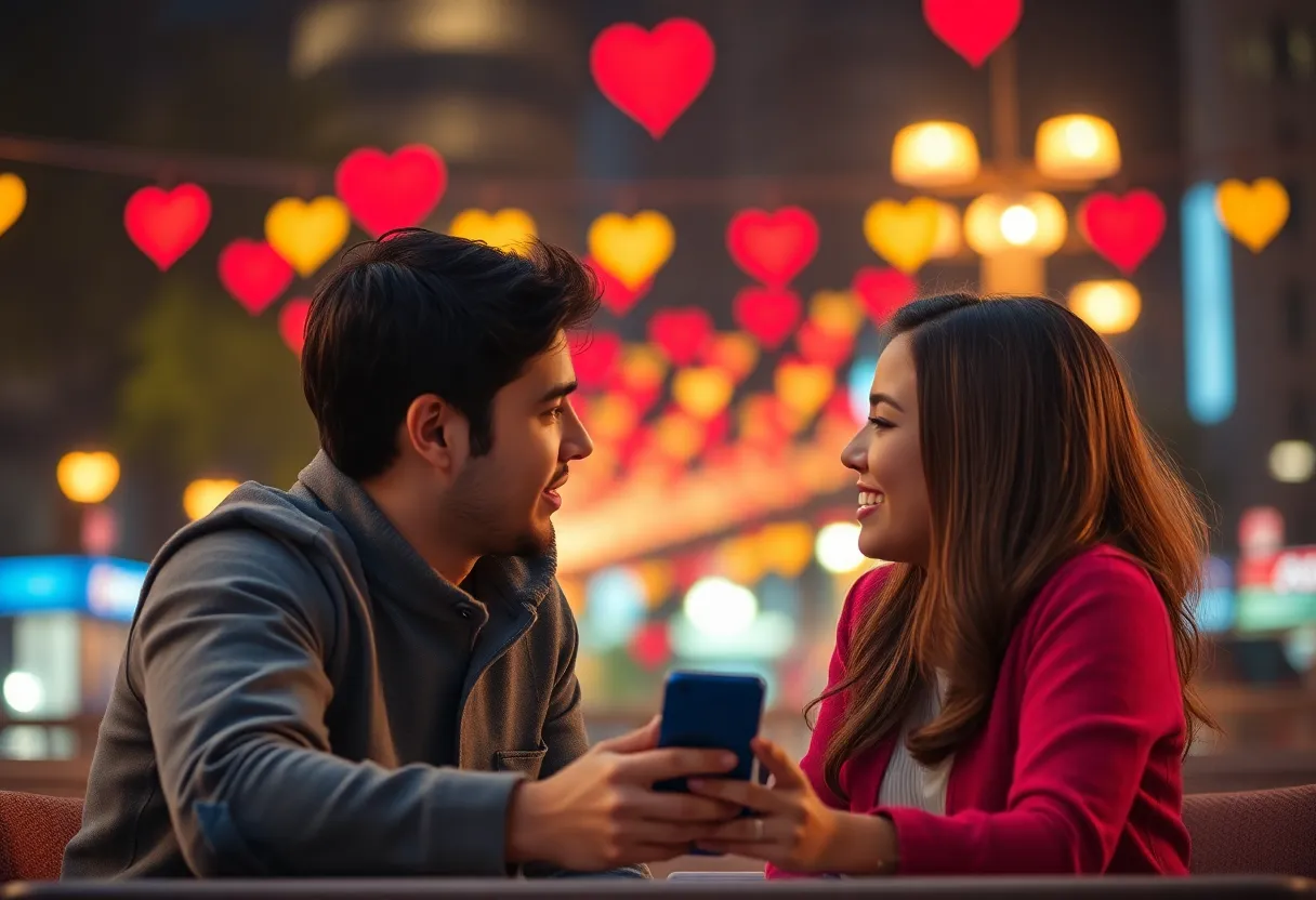 Film poster for Celine Song's Materialists showcasing modern dating themes.