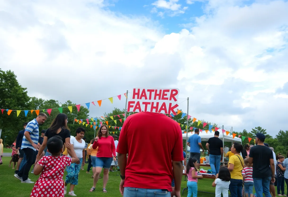 Families enjoying outdoor community events during Father's Day weekend in Memphis