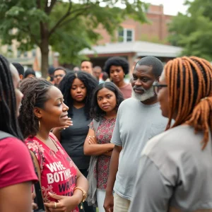 Community members discussing environmental issues in Memphis