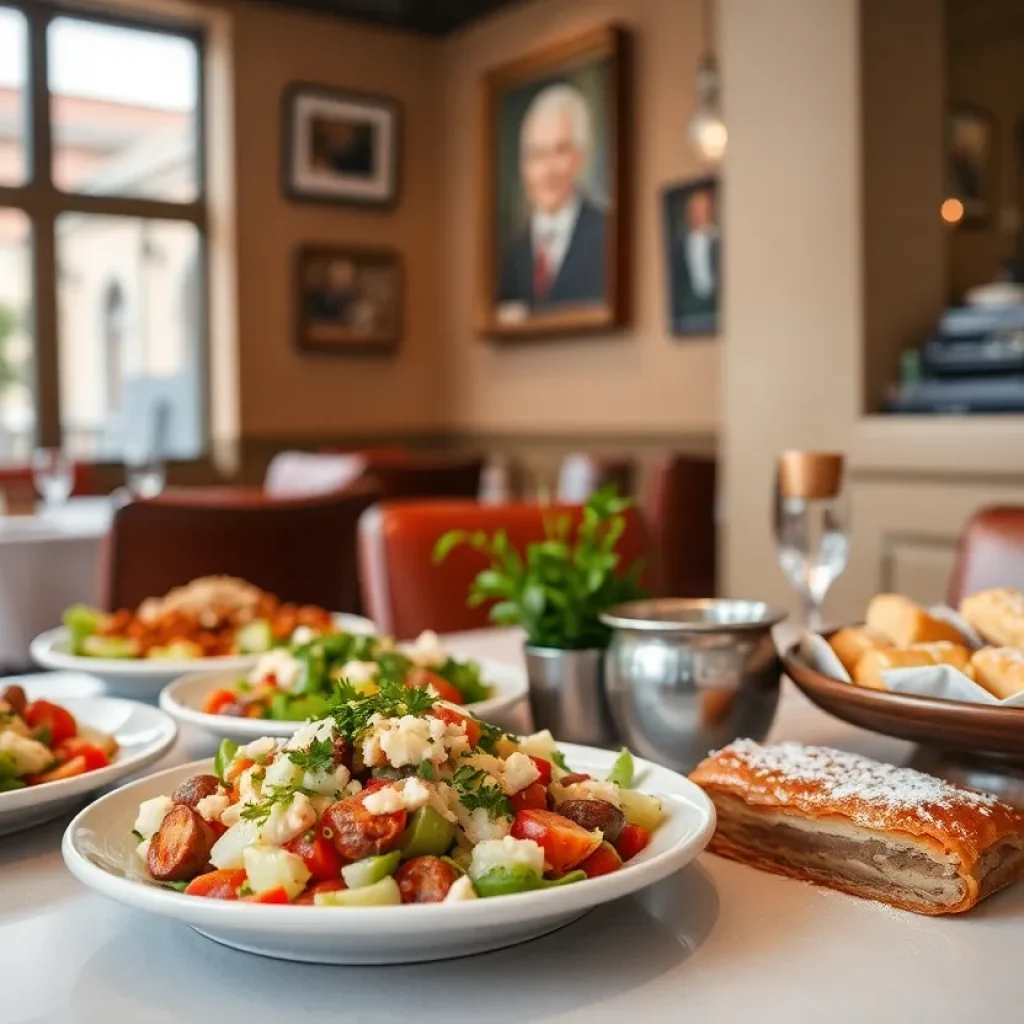 Traditional Lebanese dishes served at La Roche restaurant in Memphis