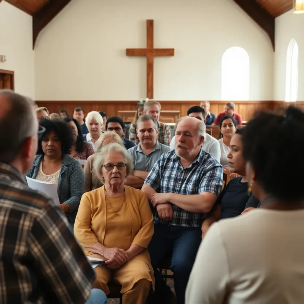 Residents of Memphis at community meeting discussing environmental concerns