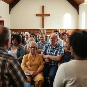 Residents of Memphis at community meeting discussing environmental concerns