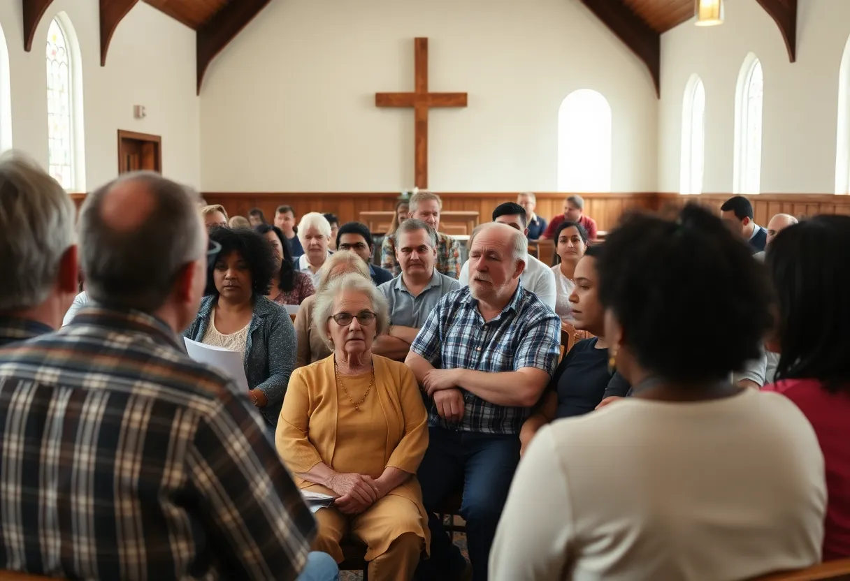 Residents of Memphis at community meeting discussing environmental concerns