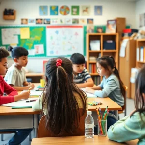 Students engaged in learning in a Memphis school classroom