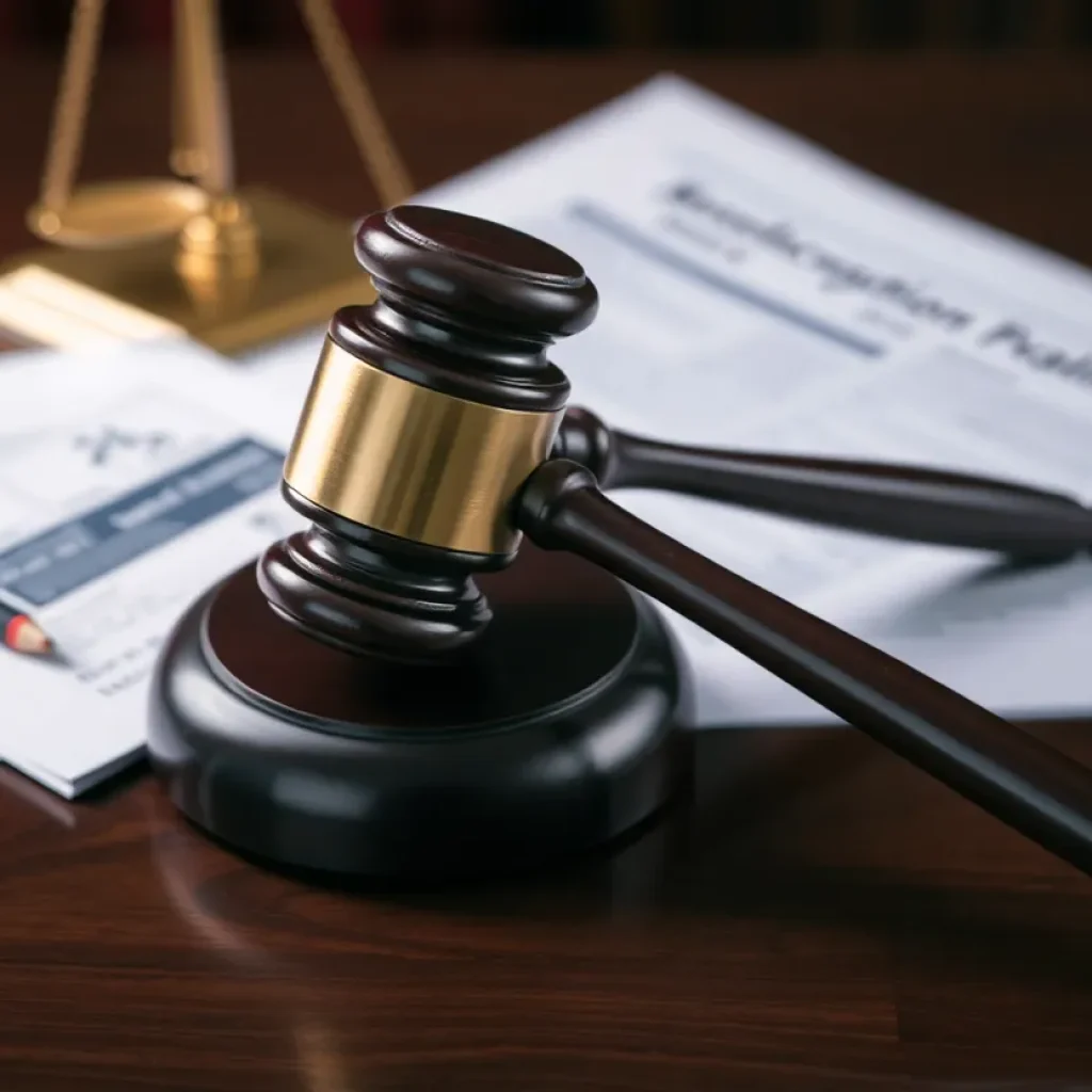 Image depicting a gavel and school documents symbolizing the Memphis Schools audit