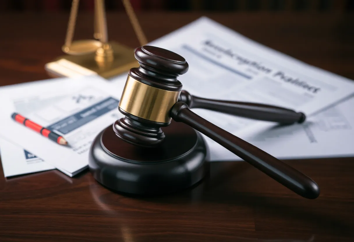 Image depicting a gavel and school documents symbolizing the Memphis Schools audit