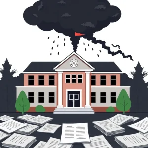 Illustration of controversy surrounding schools