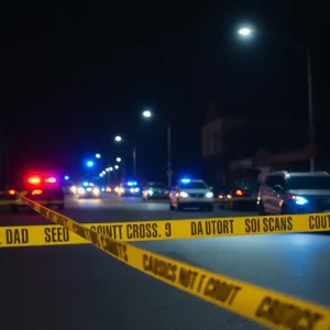 Police presence at a shooting scene in Memphis