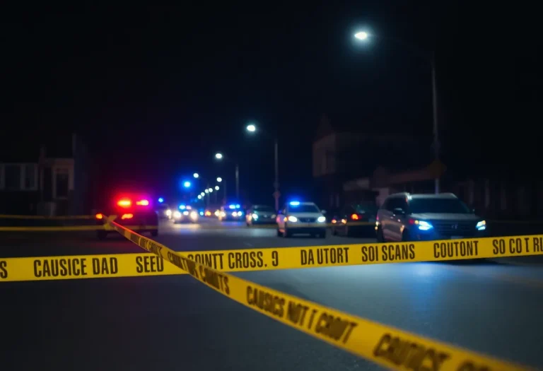 Police presence at a shooting scene in Memphis