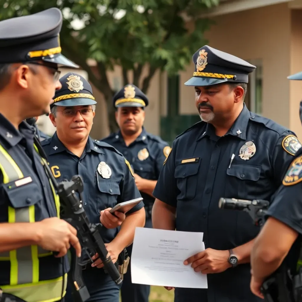 Law enforcement officers during Operation DELTA in West Memphis