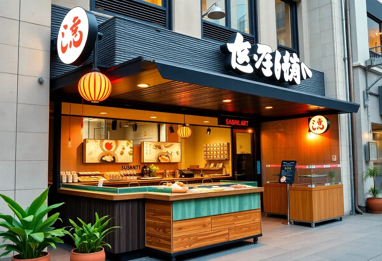 Exterior view of Sakura Japanese Restaurant in Lakeland
