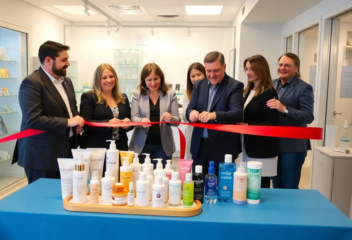Dude Wipes Ribbon-Cutting Ceremony