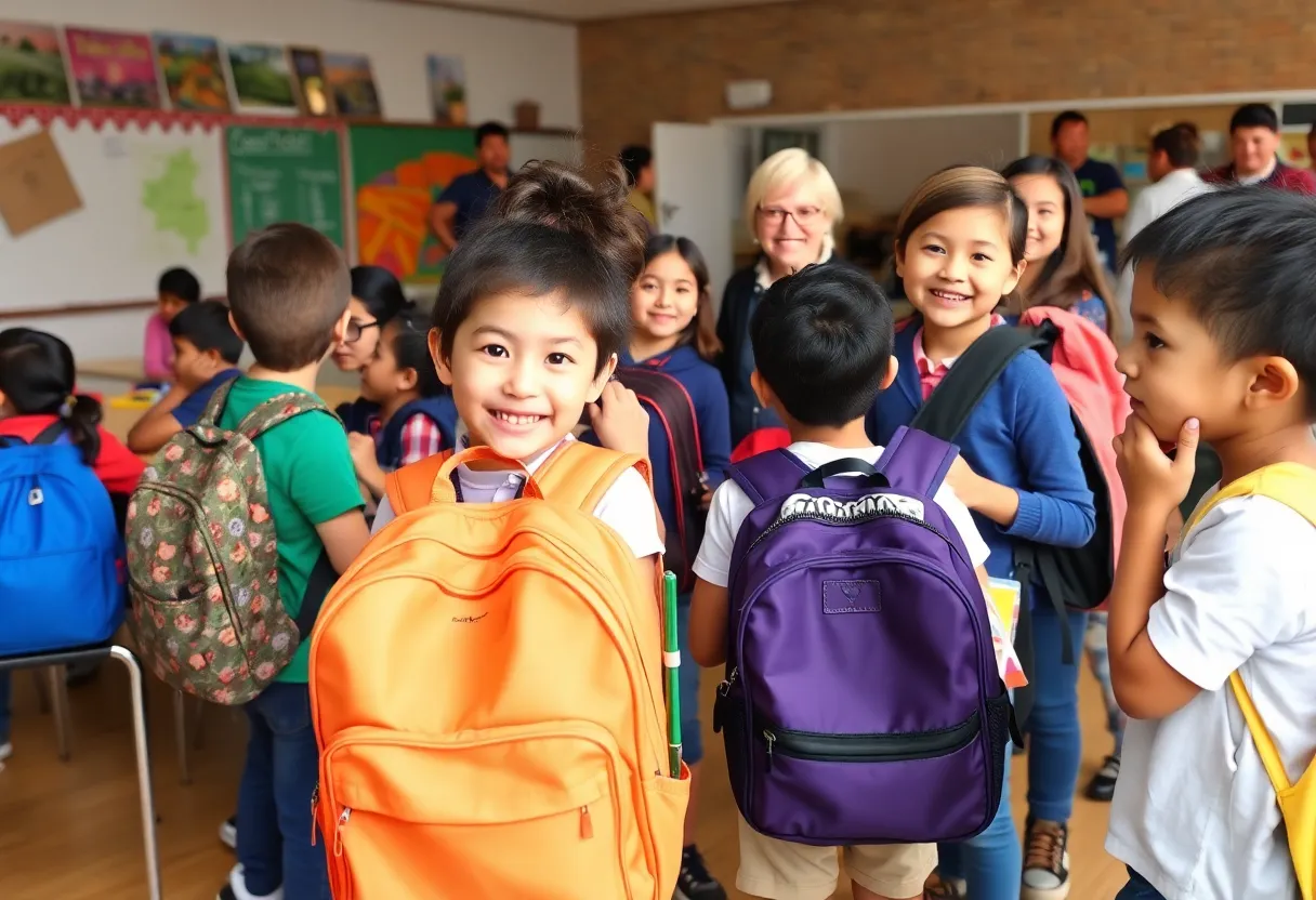 Students getting ready for the new academic year in Memphis