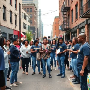 Community members engaging in activities in Memphis, representing collaboration and support.