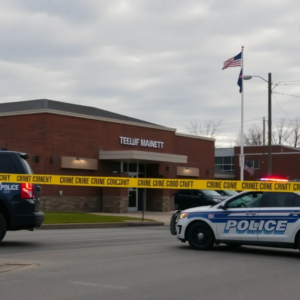 Police presence at a shooting scene in Memphis