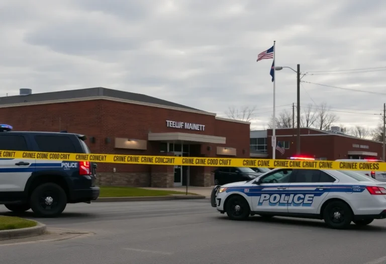 Police presence at a shooting scene in Memphis
