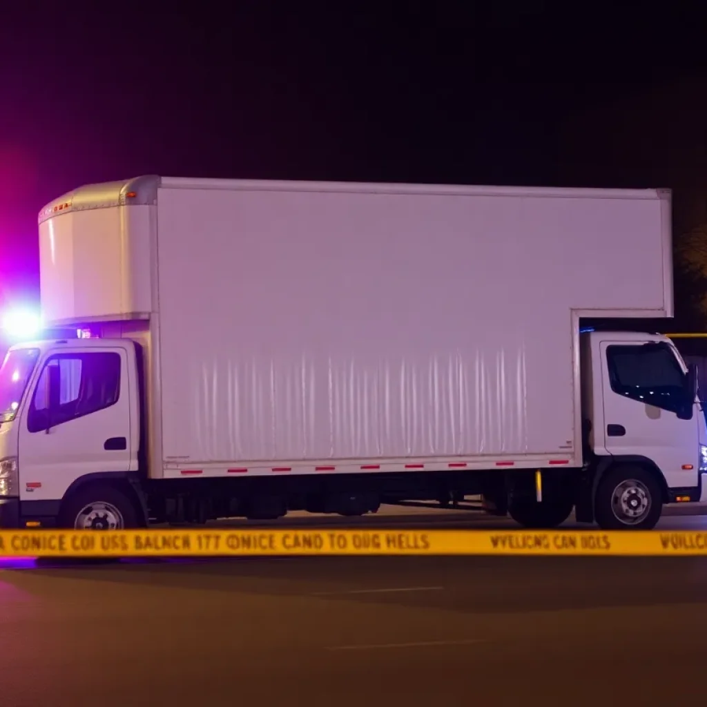 Police lights at a robbery scene in Memphis