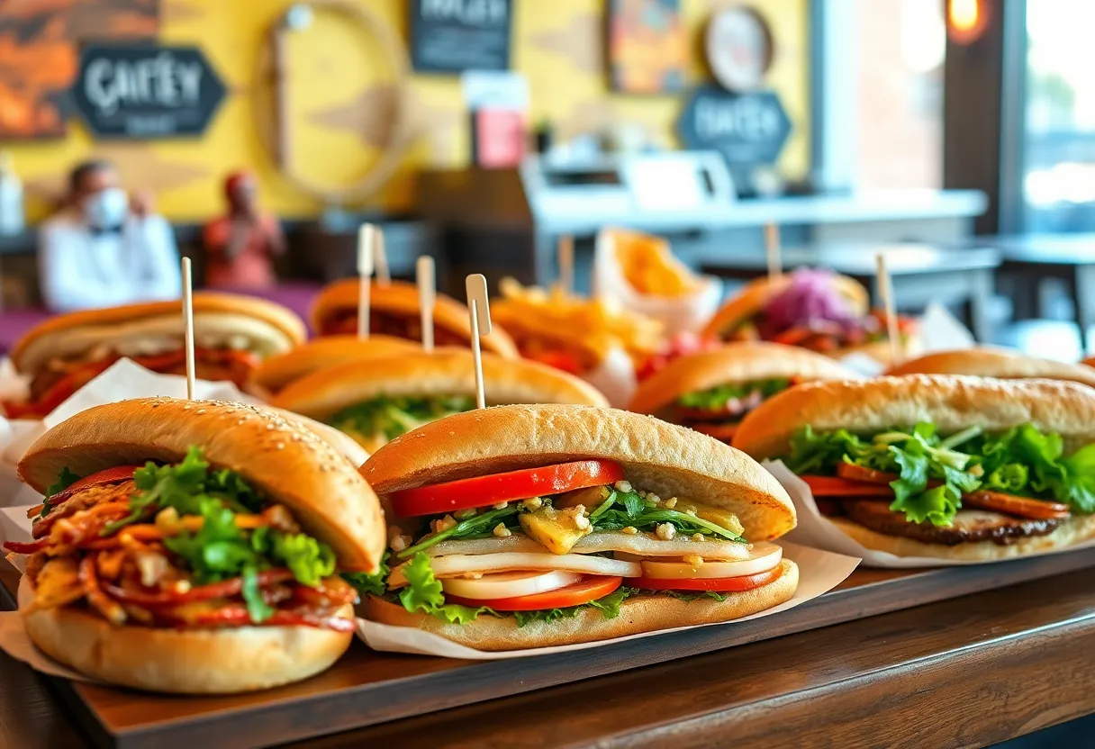 A variety of must-try sandwiches from Memphis, including BBQ, fried fish, and gourmet grilled cheese.