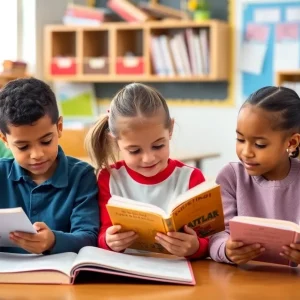 Third-grade students in a classroom activity in Memphis schools
