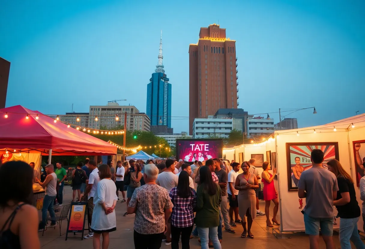 A lively scene of cultural activities in Memphis during the weekend