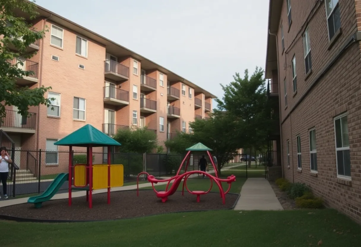Community alertness in South Memphis with children's playground