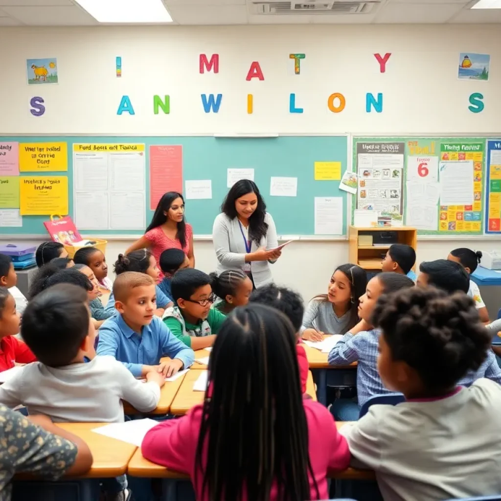 Students engaging in a classroom environment highlighting education challenges