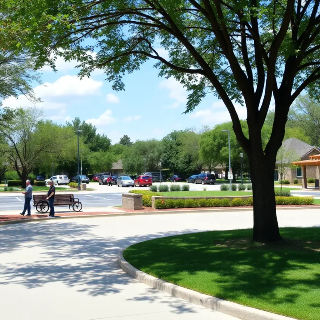 Parking area at Tom Lee Park in Memphis