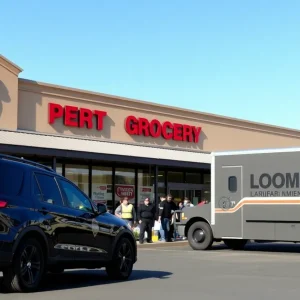 Police investigating an armed robbery at Kroger grocery store