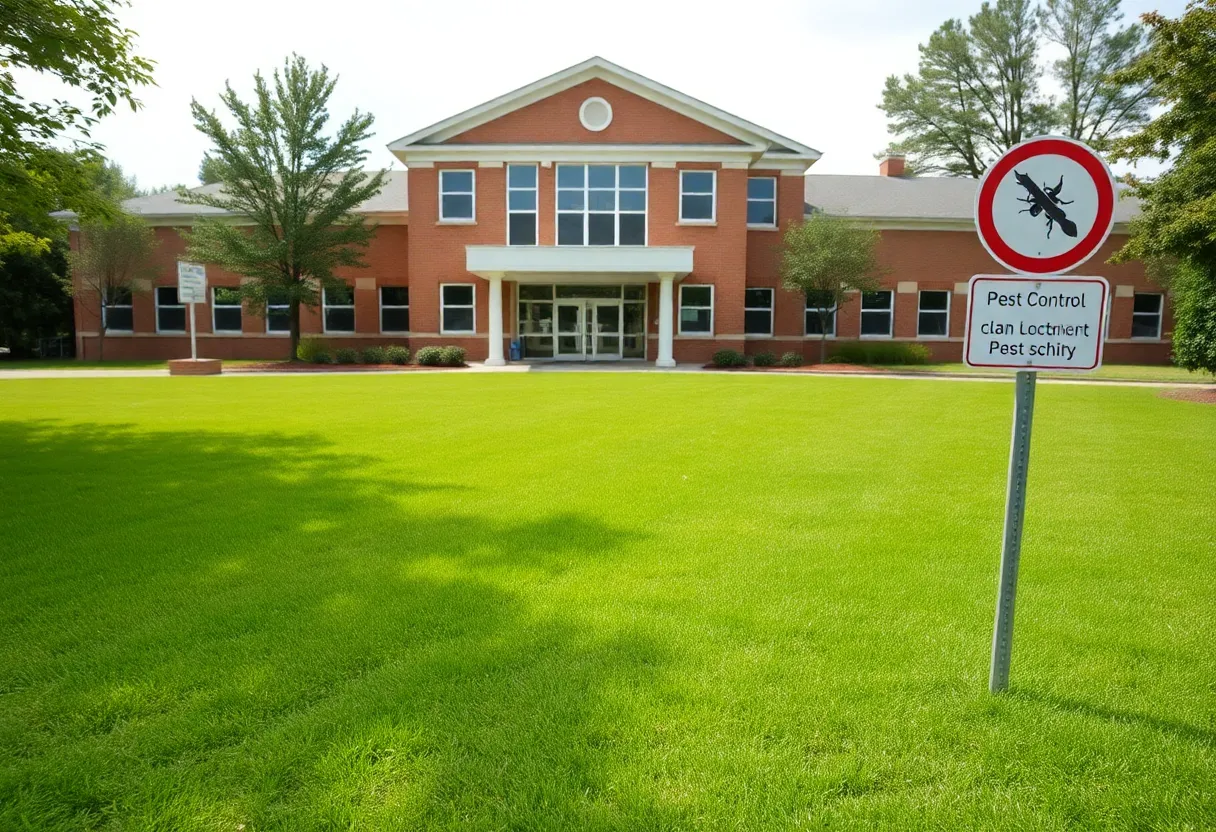 Image of Berclair Elementary School with pest control measures