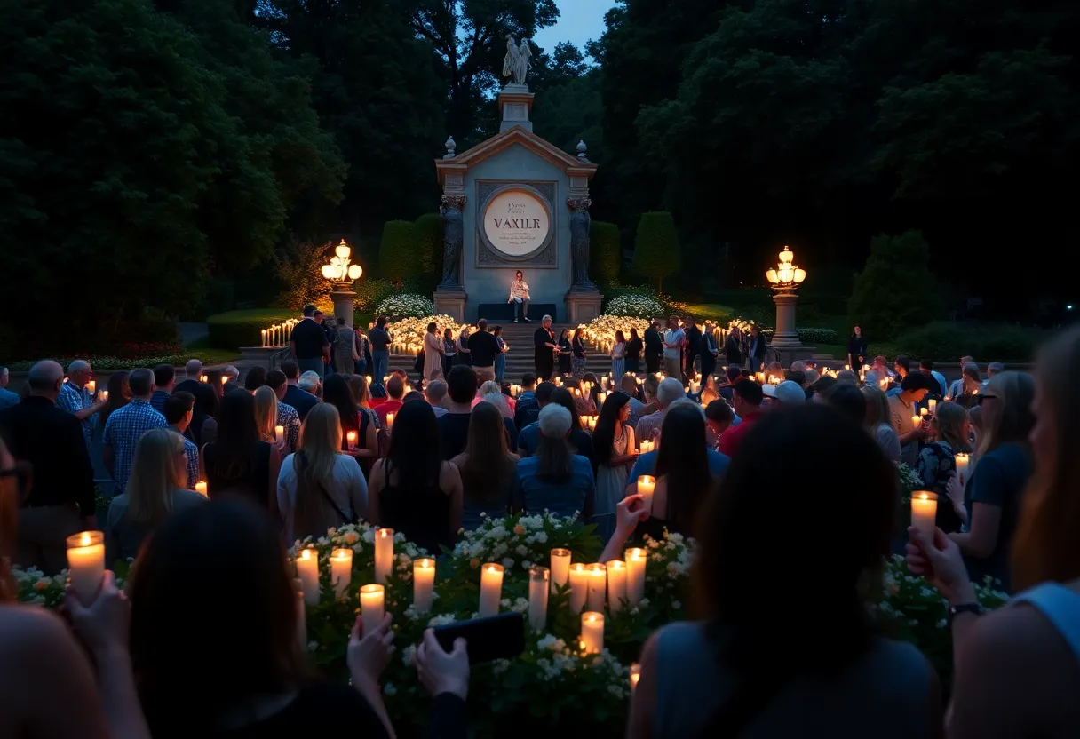 Elvis Presley Candlelight Vigil at Graceland
